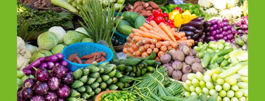 Gemüse am Marktstand